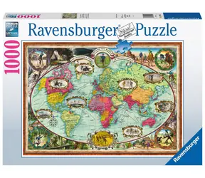 Ravensburger Mit dem Fahrrad um die Welt / 1000 Stück / ab 14 Jahren