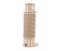 Woodcraft 3D-Holzpuzzle Der Schiefe Turm von Pisa / 105 Teile / ab 14 Jahren / Schwierigkeitsgrad: leicht