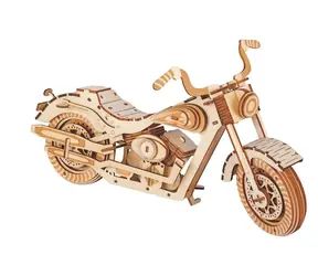 Woodcraft Holz-3D-Puzzle Motorrad HD 1 / 158 Teile / ab 14 Jahren / Schwierigkeit: mittel 
