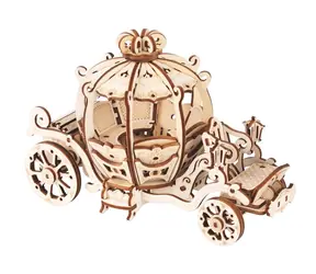 Woodcraft 3D-Holzpuzzle Feenkutsche / 129 Teile / ab 5 Jahren / Schwierigkeit: mittel 