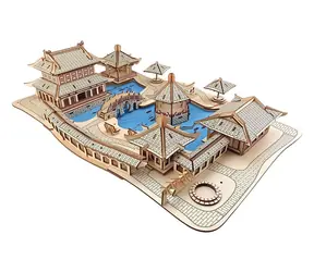 Woodcraft 3D-Holzpuzzle Suzhou Gardens / 315 Teile / ab 14 Jahren / Schwierigkeit: mittel 