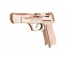 Woodcraft 3D-Holzpuzzle Desert Eagle Pistole / 23 Teile / ab 14 Jahren / Schwierigkeitsgrad: leicht 