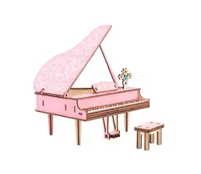 Woodcraft Holz-3D-Puzzle Klavier / 78 Teile / ab 8 Jahren / Schwierigkeitsgrad: leicht 