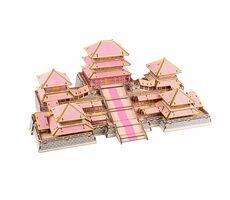 Woodcraft 3D-Holzpuzzle Epang Palace / 311 Teile / ab 8 Jahren / Schwierigkeitsgrad: einfach 