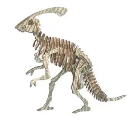 Woodcraft 3D-Holzpuzzle Parasaurolophus - 37 Teile / ab 8 Jahren / Schwierigkeit: einfach 