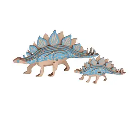 Woodcraft Holz-3D-Puzzle Stegosarus 2in1 / 27 Teile / ab 8 Jahren / Schwierigkeit: einfach 