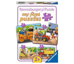 Ravensburger Tiere auf der Baustelle 2/4/6/8 Teile / ab 2 Jahren 