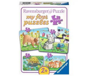 Ravensburger Mein erstes Puzzle Süße Haustiere 2/4/6/8 Teile / ab 2 Jahren 