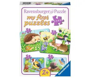 Ravensburger Mein erstes Puzzle Süße Gartentiere 2/4/6/8 Teile / ab 2 Jahren 