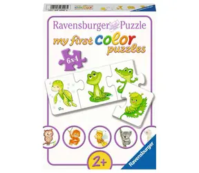Ravensburger Mein erstes Puzzle Bunte Tiere 6x4 Teile / ab 2 Jahren 