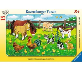 Ravensburger Bauernhoftiere auf der Wiese / 15 Stück / ab 3 Jahren 