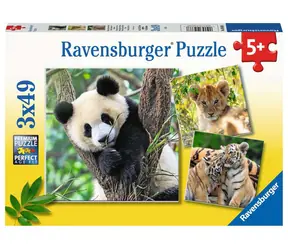 Ravensburger Panda, Tiger und Löwe - 3 x 49 Teile / ab: 5 Jahre