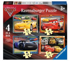 Ravensburger Disney: Cars 3 II 4 in 1 / 12+16+20+24 Teile / ab 3 Jahren