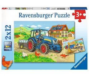 Ravensburger Baustelle und Hof / 2x12 Teile / ab 3 Jahren 