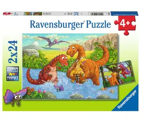 Ravensburger Verspielte Dinosaurier / 2x24 Teile / ab 4 Jahren 