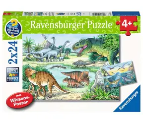 Ravensburger Dinosaurier - 2x24 Teile / ab 4 Jahren 
