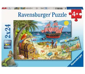 Ravensburger Piraten und Meerjungfrauen / 2x24 Teile / ab 4 Jahren 
