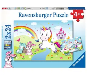 Ravensburger Märchen-Einhorn / 2x24 Teile / ab 4 Jahren 
