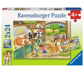 Ravensburger Ein Tag auf dem Bauernhof / 2x24 Stück / ab 4 Jahren 