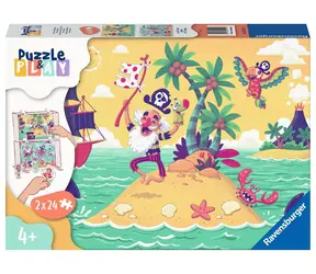 Ravensburger Puzzle & Play Piratenabenteuer / 2x24 Teile / ab 4 Jahren 