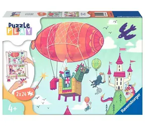Ravensburger Puzzle & Play Royal Grill / 2x24 Teile / ab 4 Jahren 