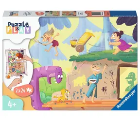 Ravensburger Puzzle & Play Caveman / 2x24 Teile / ab 4 Jahren 