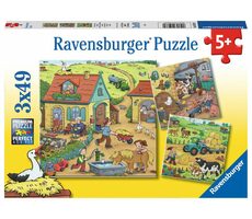 Ravensburger Arbeit auf dem Bauernhof / 3x49 Teile / ab 5 Jahren 