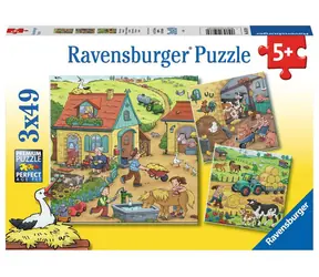 Ravensburger Arbeit auf dem Bauernhof / 3x49 Teile / ab 5 Jahren 
