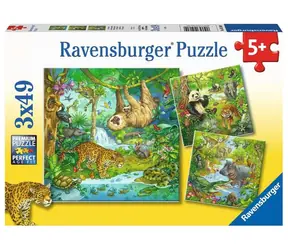 Ravensburger Tiere im Dschungel / 3x49 Teile / ab 5 Jahren 