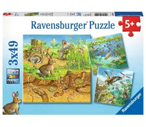 Ravensburger Tiere in der Natur / 3x49 Teile / ab 5 Jahren 