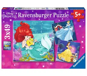 Ravensburger Disney: Abenteuer: Prinzessinnen / 3x49 Teile / ab 5 Jahren 