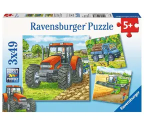 Ravensburger Maschinen in der Landwirtschaft / 3x49 Teile / ab 5 Jahren 