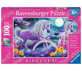 Ravensburger Sparkling Puzzle Leuchtendes Einhorn / 100 Teile / ab 6 Jahren 