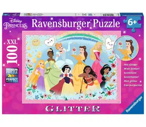 Ravensburger Sparkling Puzzle Disney: Prinzessinnen / 100 Teile / ab 6 Jahren 