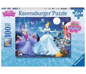 Ravensburger Sparkling Puzzle Adorable Cinderella / 100 Teile / ab 6 Jahren 