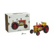 Kovap Traktor Zetor rot / Blech - Kunststoffräder / 1:25 / ab 5 Jahren