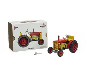 Kovap Traktor Zetor rot / Blech - Kunststoffräder / 1:25 / ab 5 Jahren