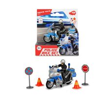Dickie SOS Polizeimotorrad 10 cm mit Zubehör / ab 3 Jahren
