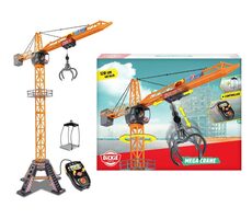 Dickie RC Crane Mega Crane 120 cm am Kabel / RC Kranmodell / ab 3 Jahren
