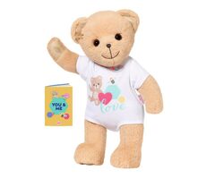 Zapf Creation (834435) Teddybär Baby born weiße Kleidung / ab der Geburt 