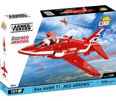 Cobi 5844 Britisches Fortbildungsflugzeug BAE Hawk T1 RED ARROWS / 1:48 / 389 Würfel / ab 8 Jahren