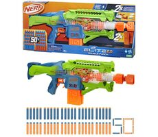 Hasbro Nerf Elite 2.0 Double Punch / Kinderpistole / 50 Darts / ab 8 Jahren 