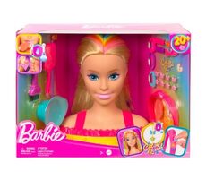 Mattel HMD78 Barbie Neon Rainbow Kämmkopf - Blond / ab 3 Jahren 