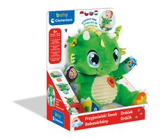 Clementoni Clemmy Baby - Interaktiver Plüschdrache / Sprachversion: CZ+SK+PL+HU / ab 6 Monaten 