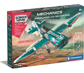 Clementoni Science&Play Mechanics: Neue Flugzeuge und Hubschrauber / Sprachversion: PL+HU+ CZ+SK / ab 8 Jahren 