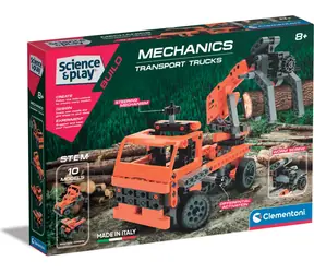 Clementoni Science&Play Mechanics: Transport-LKWs / Sprachversion: CZ+SK+PL+HU / ab 7 Jahren 
