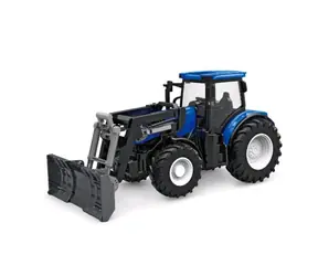 AMEWI 22597 blau / RC Traktor mit Pflug / 1:24 / Alter: 6+ / Fernbedienung / 2,4GHz / 500mAh Li- ION 