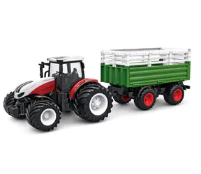 AMEWI 22601 rot / RC Traktor mit Anhänger / 1:24 / Alter: 6+ / RTR / 2,4GHz / 500mAh Li- ION