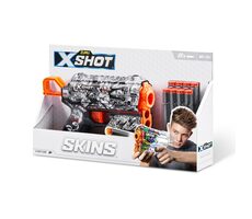 Zuru X-Shot Skins Flux Muster D / Kinderpistole / 8 Pfeile / ab 8 Jahren  