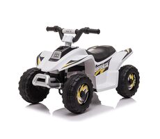 Eljet Kinder-Elektro-Quad X01 weiß / Geschwindigkeit: 3-4,6 km-h / Tragfähigkeit: 30 kg 